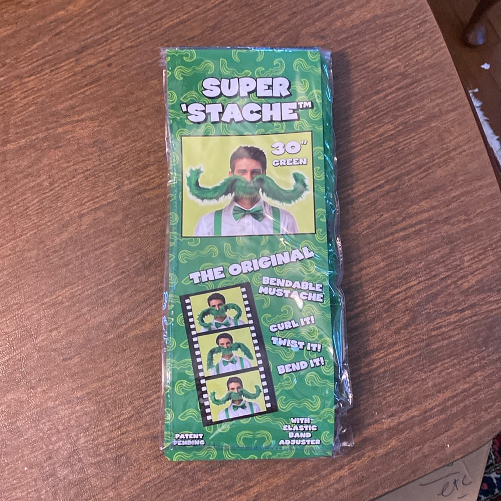 Mustache 30” bendable with elastic band adjuster. New in package